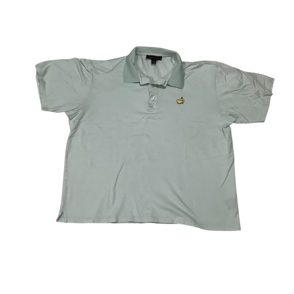 Master Clubhouse Collection Cotton Polo Sz Large Light Blue - Picture 1 of 7
